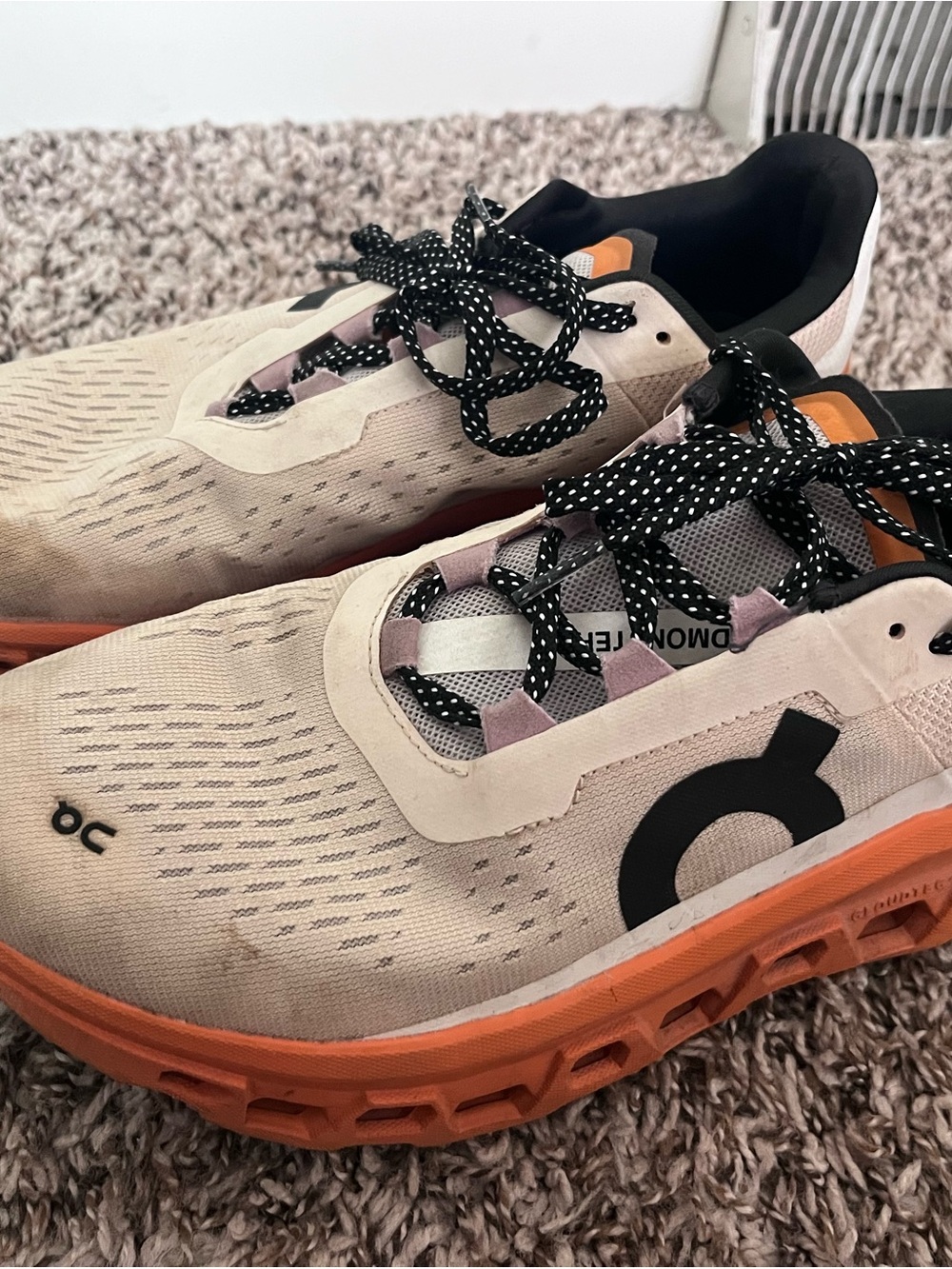 On Running Cloudnova Sneakers in Beige and Orange